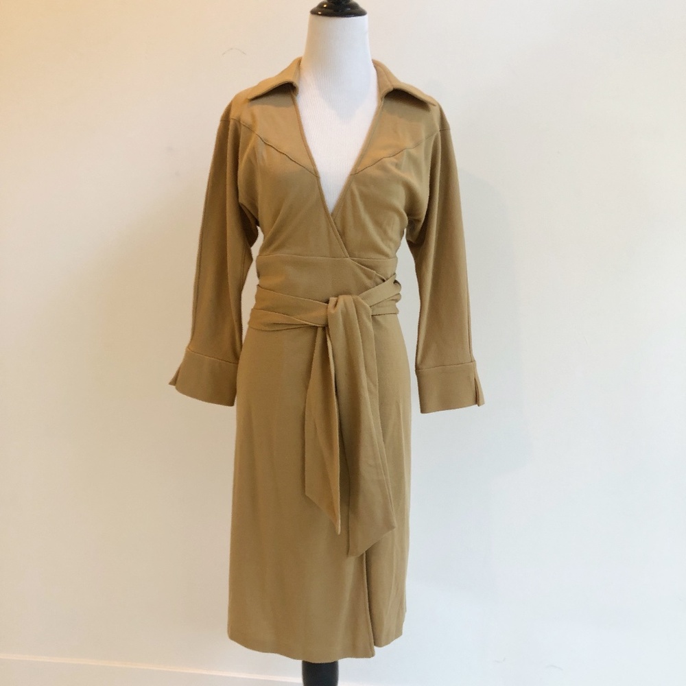 Diane von Furstenberg | Wool Wrap Dress | Camel | 4